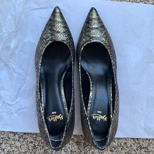 Butter Snake material shoes, made in Italy.new with original packaging.